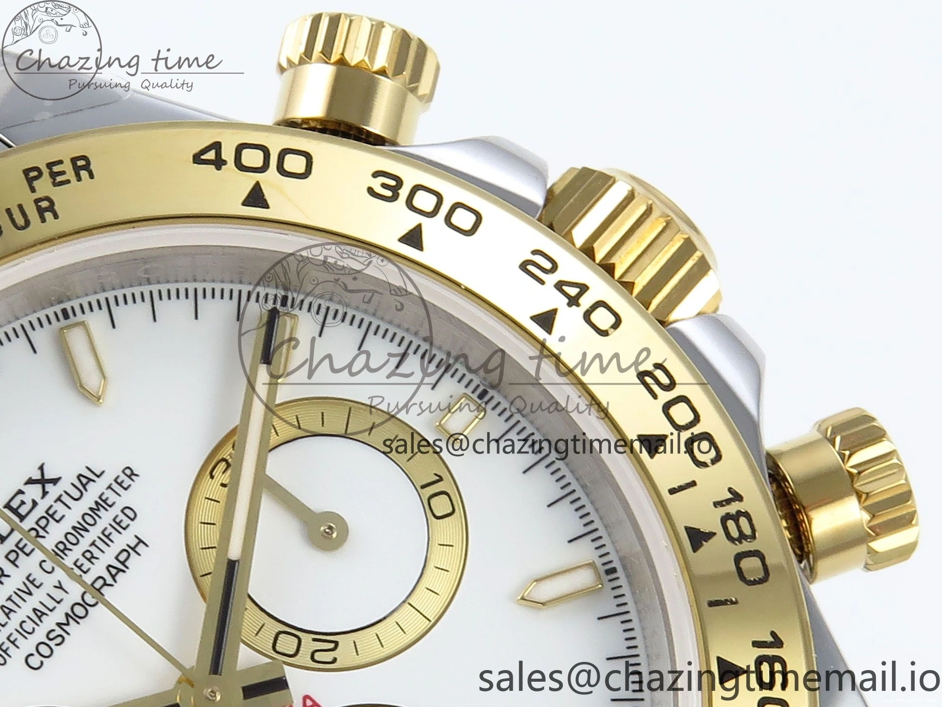 Good Copy Rolex Watches Best on Edition QF 721 V 1:1 Daytona AllSeason SH4131 YG SS Braclet White Dial 126503 1222